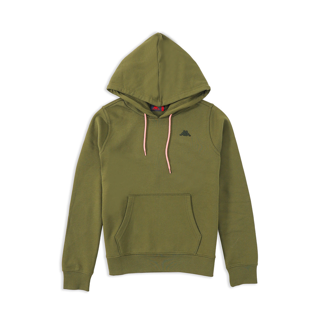 Green pull over hoodie Kappa
