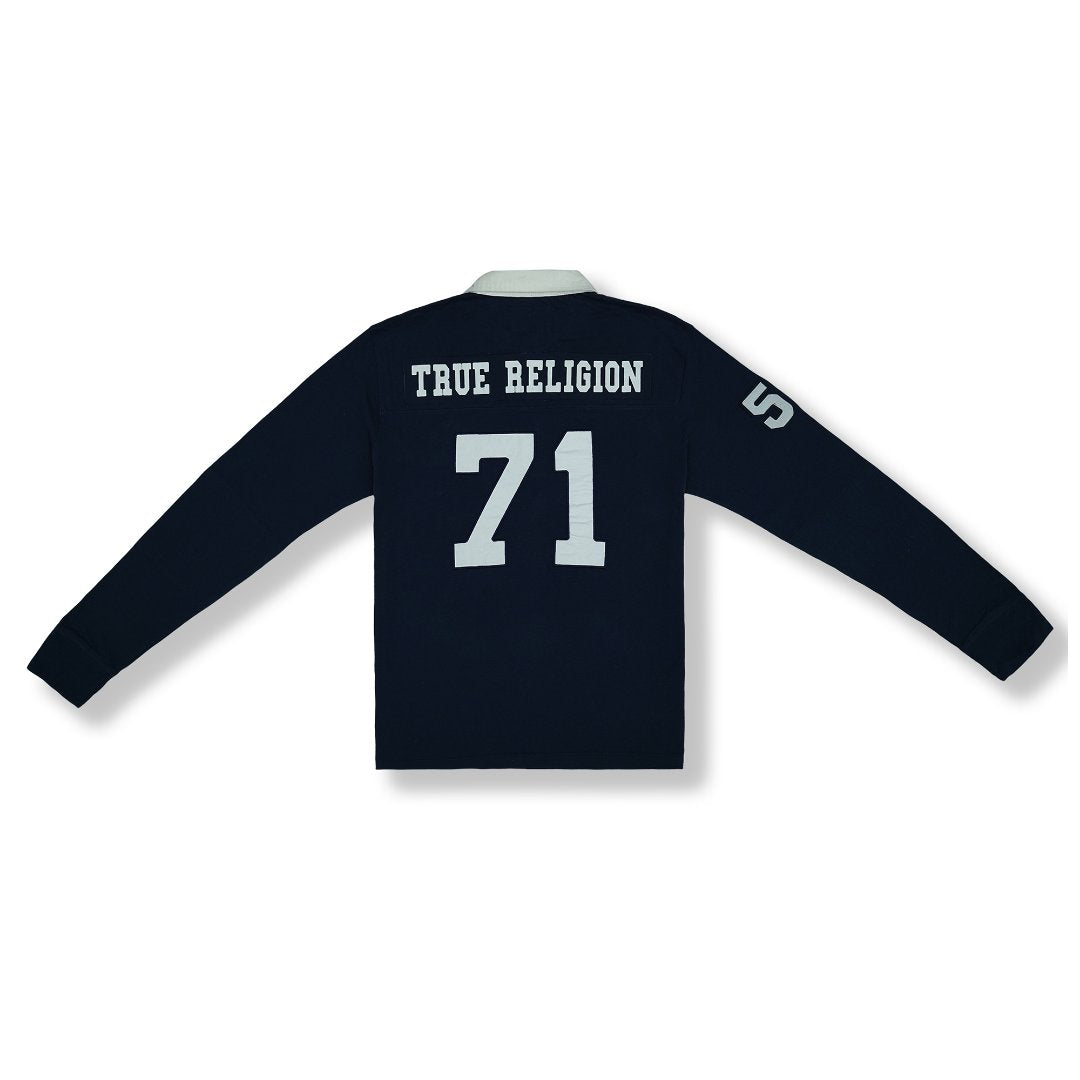True Religion Men Long Sleeve Polo Shirt