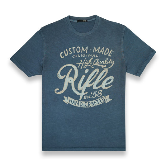 RIFLE Men Printed Crew Neck T-Shirt